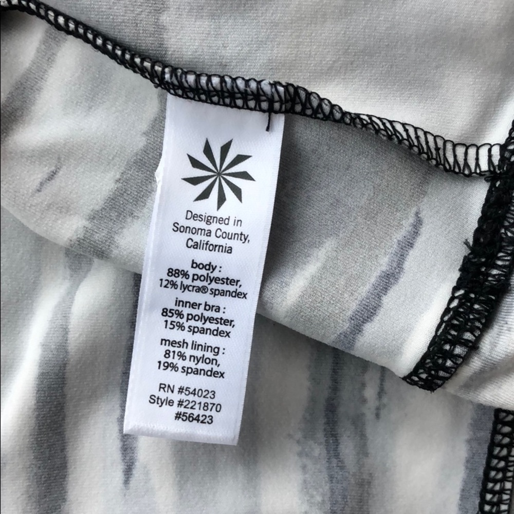 Athleta blue/grey/white tank. Size small. - Picture 7 of 7